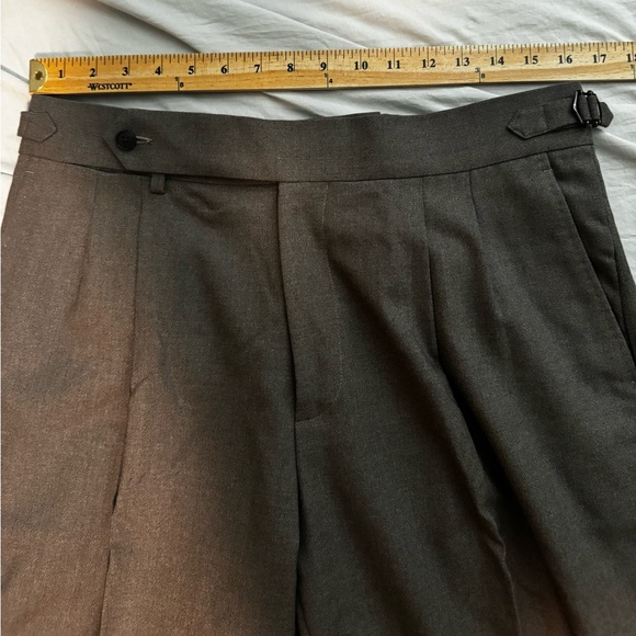 SUITSUPPLY TAUPE TROUSERS 4PLY HIGH RISE - Picture 4 of 5